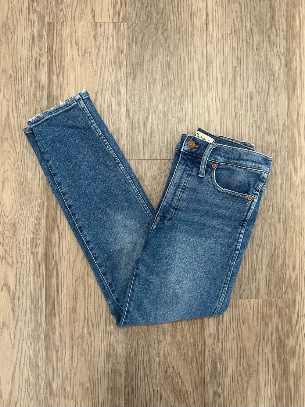 Madewell Stovepipe Jeans Size 27 High Rise Straight MC539